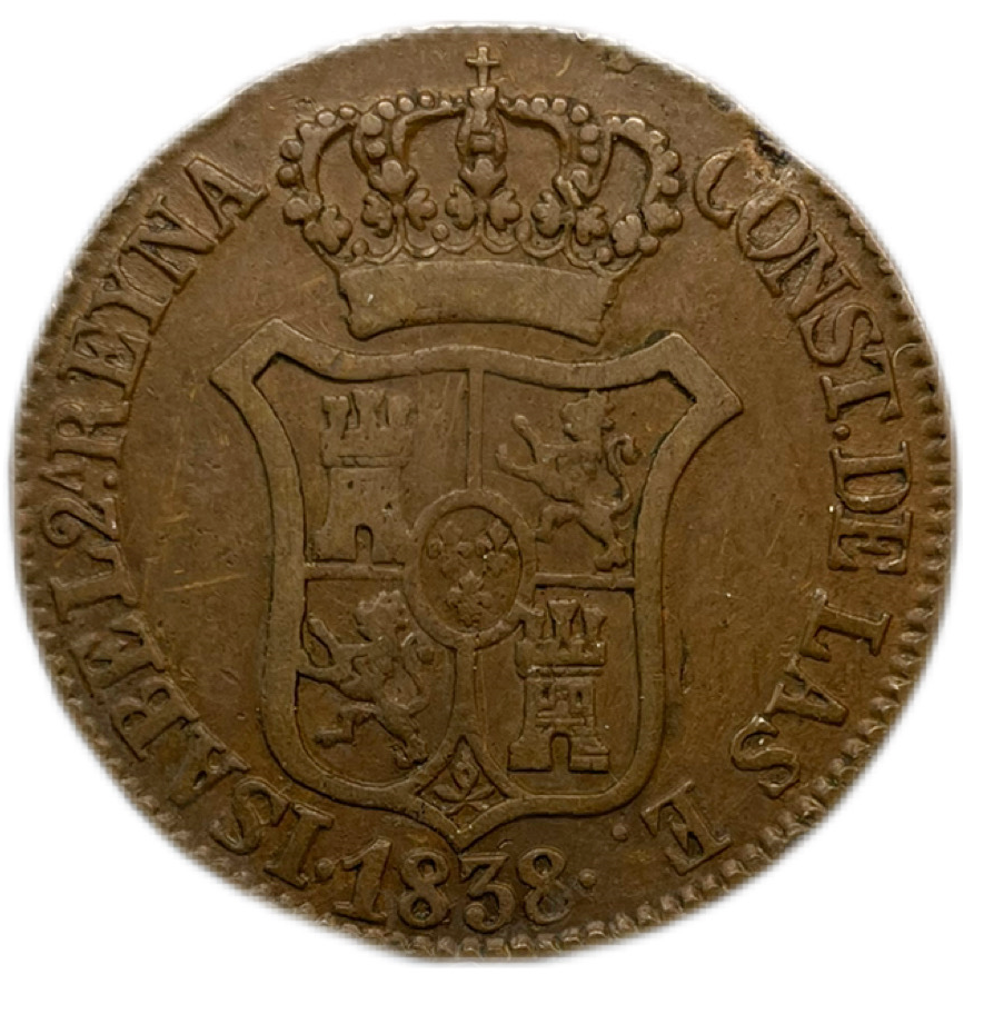 6 Cuartos Isabel II Cataluña