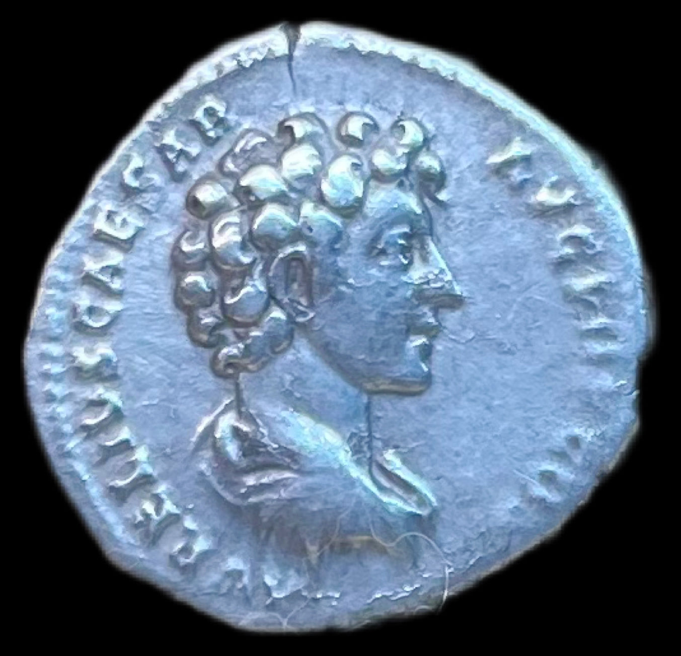 Denario Antonino Pío y Marco Aurelio