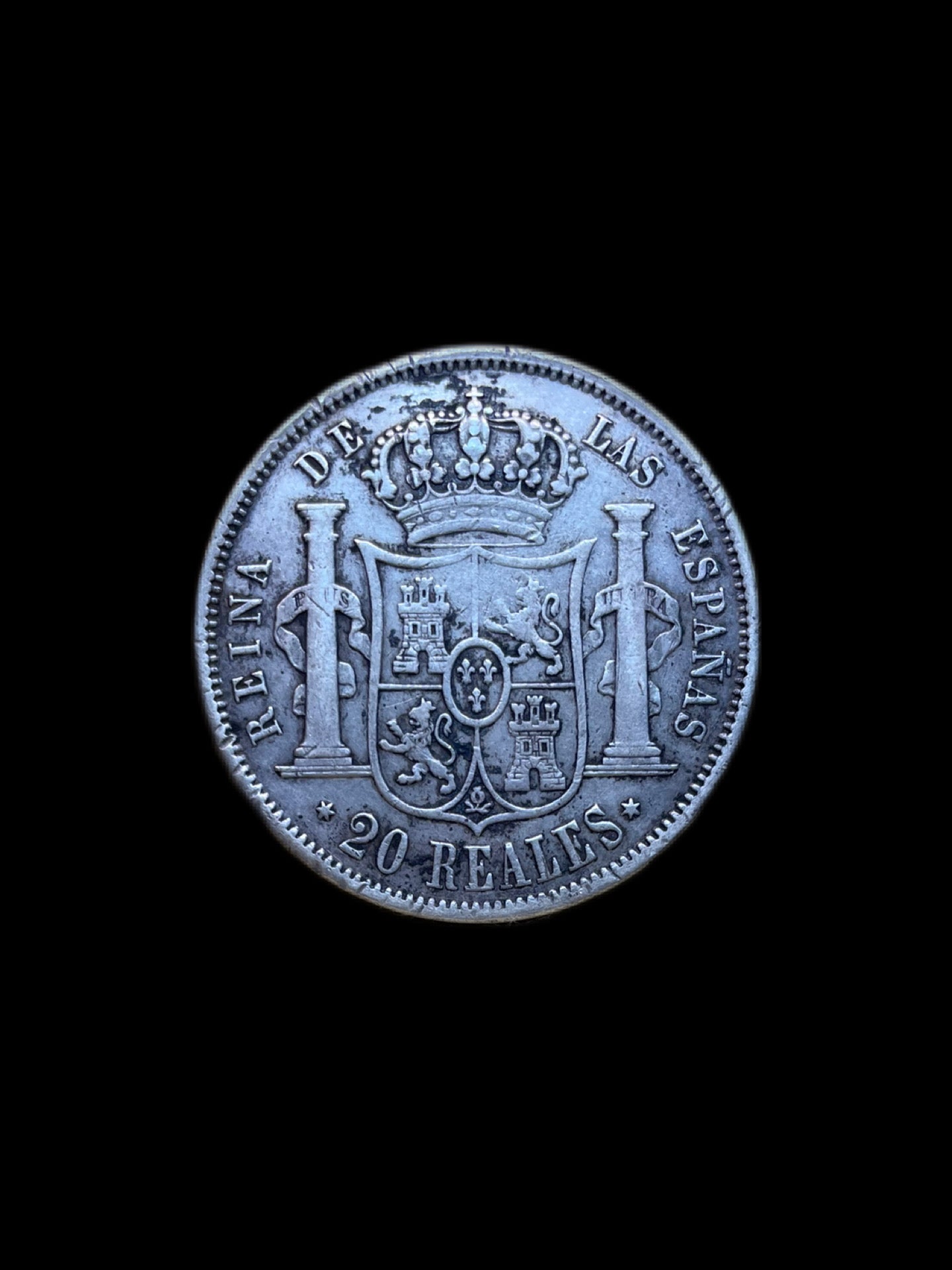 20 Reales Isabel II Madrid