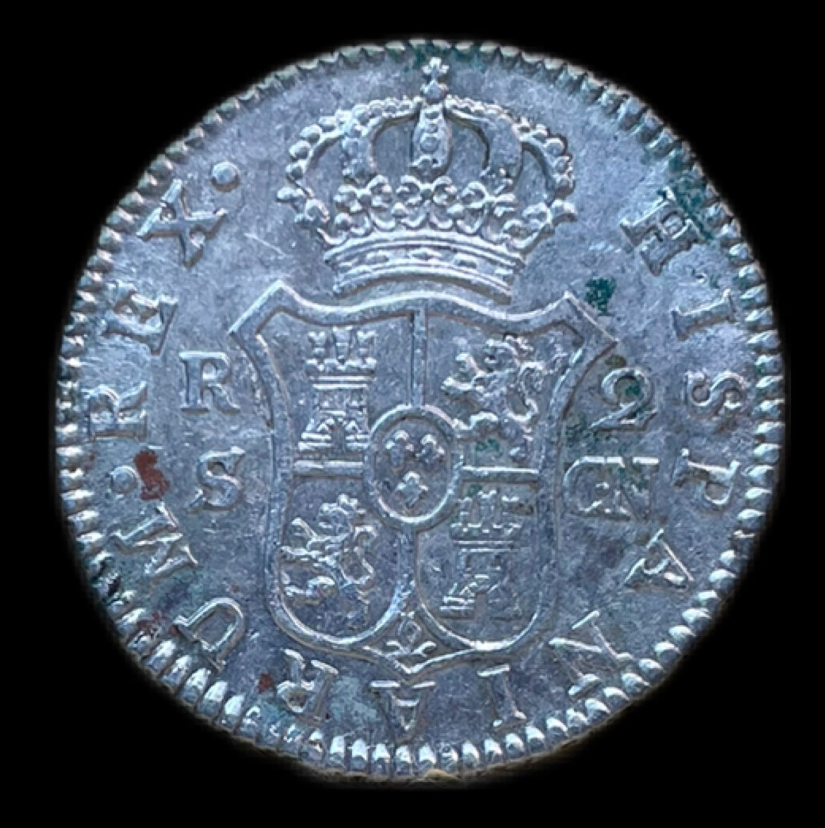 2 Reales Carlos IV Sevilla
