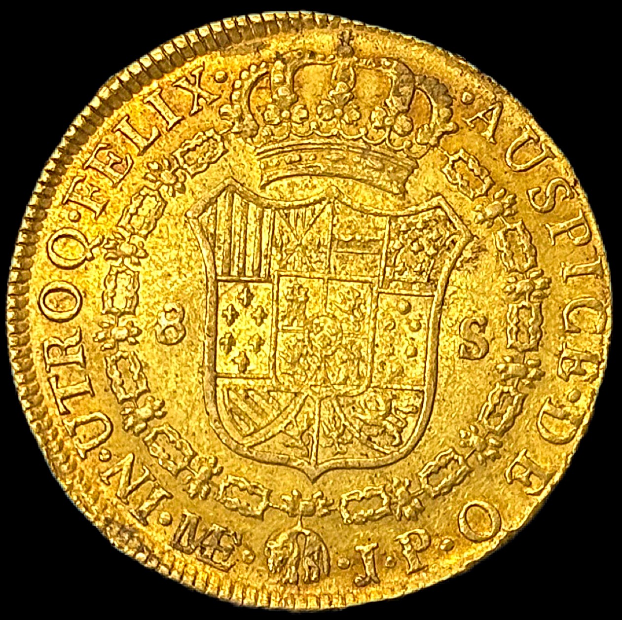 8 Escudos Carlos IV Lima