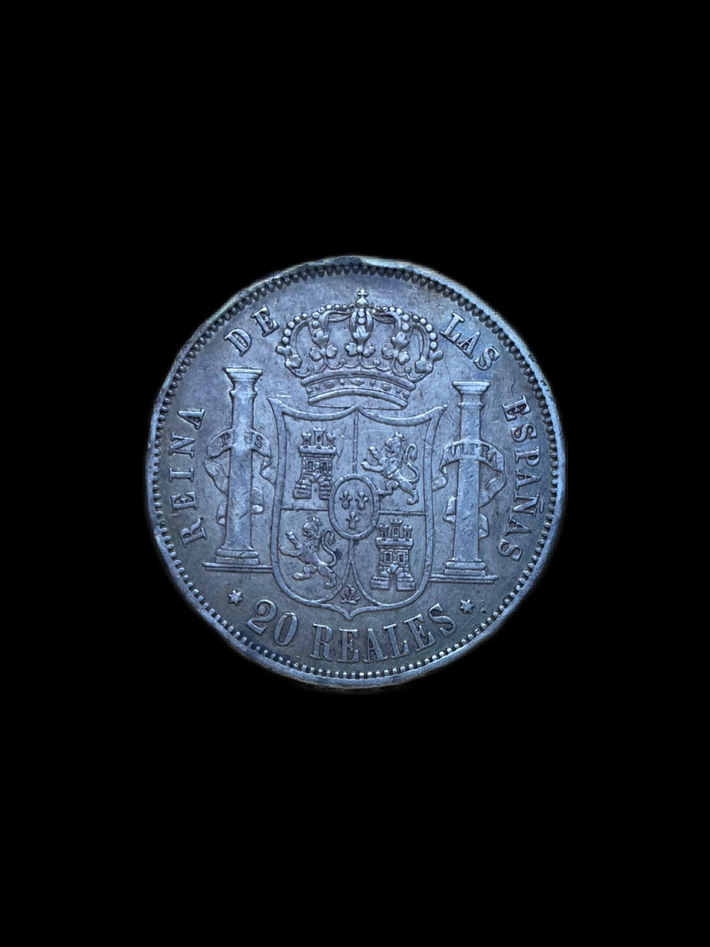 20 Reales Isabel II Madrid