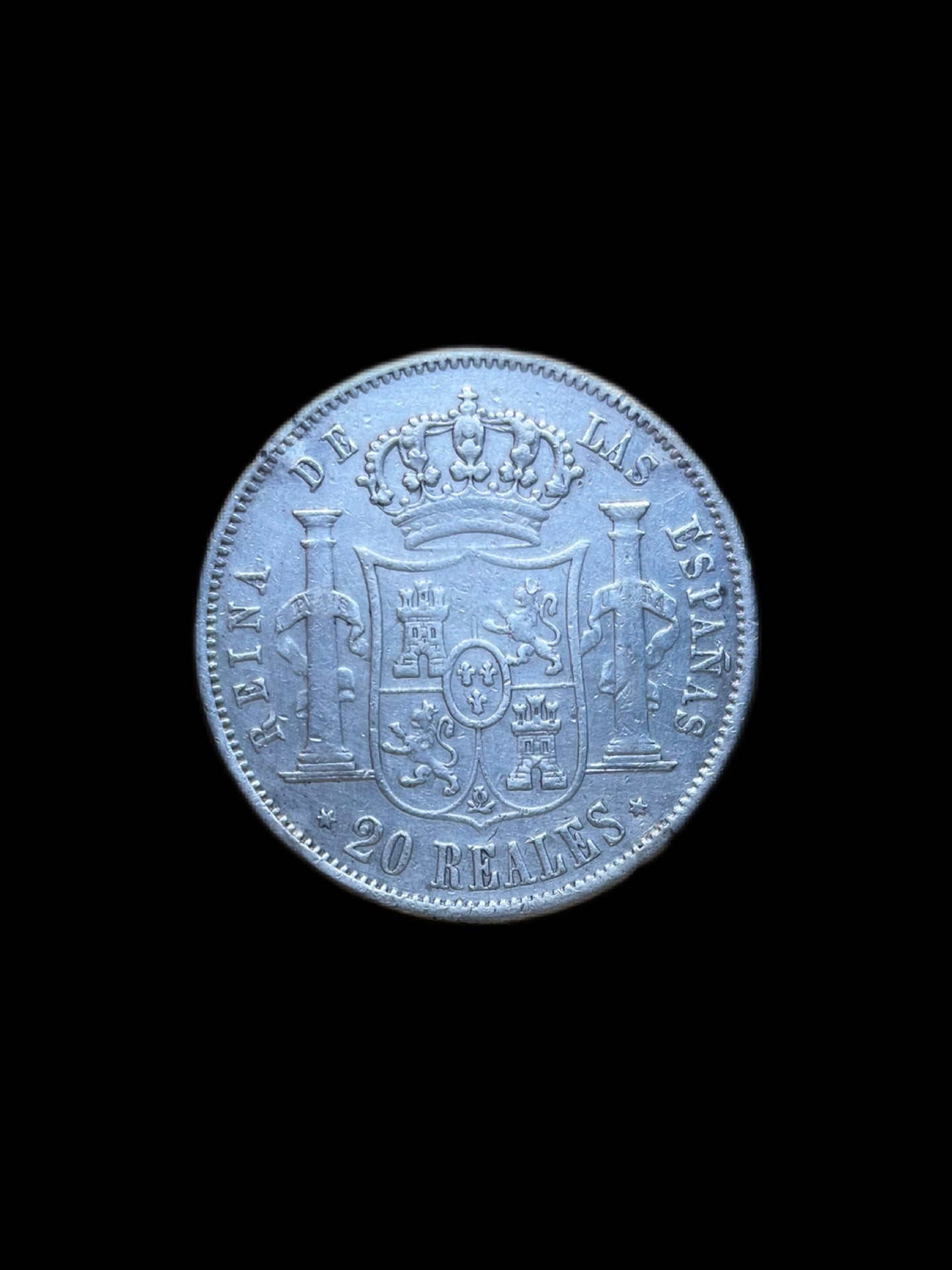 20 Reales Isabel II Madrid