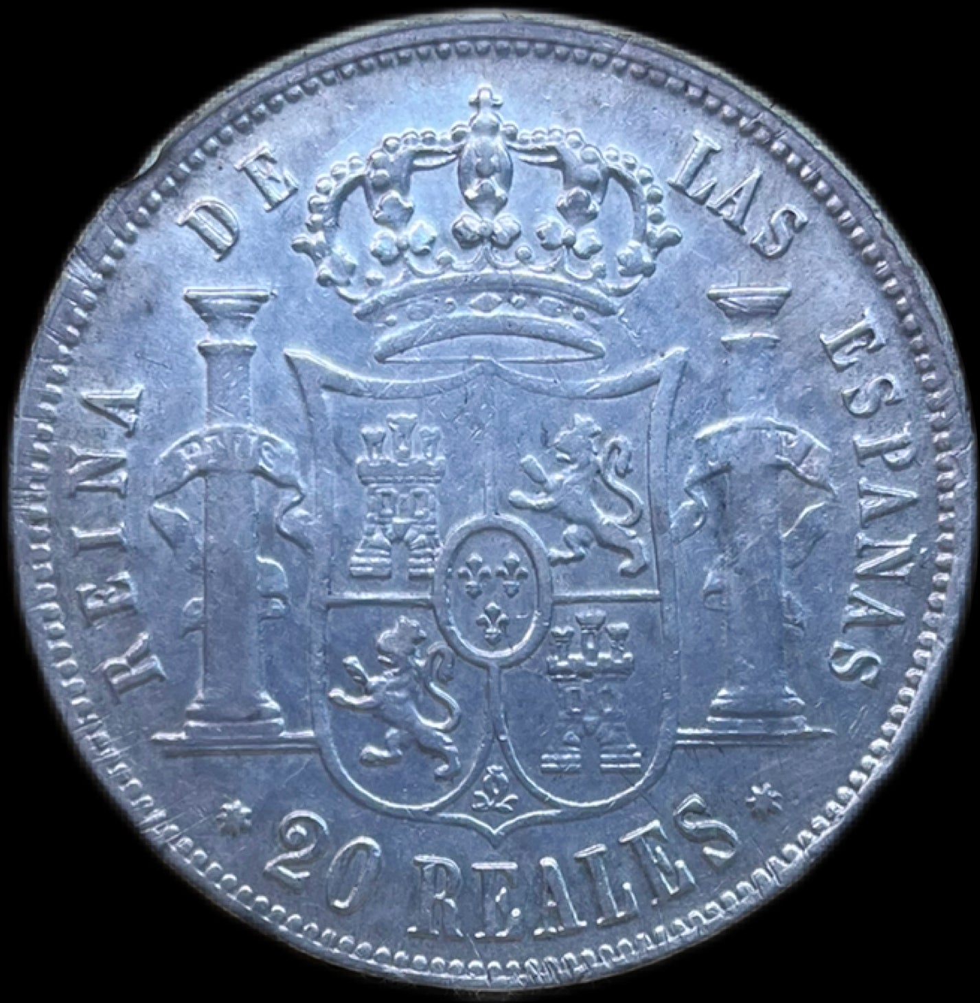 20 Reales Isabel II Sevilla