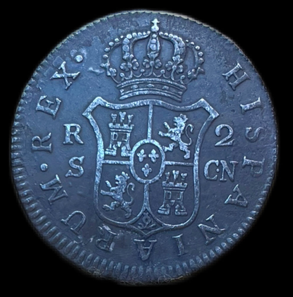2 Reales Carlos IV Sevilla