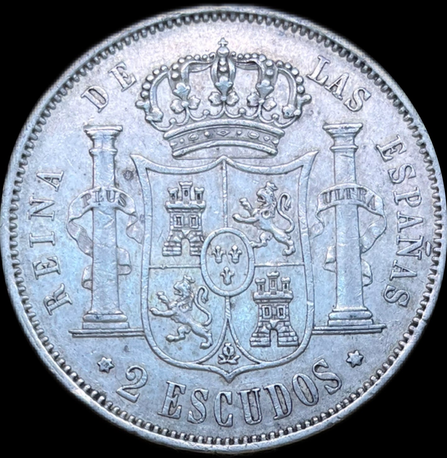 2 Escudos Isabel II Madrid