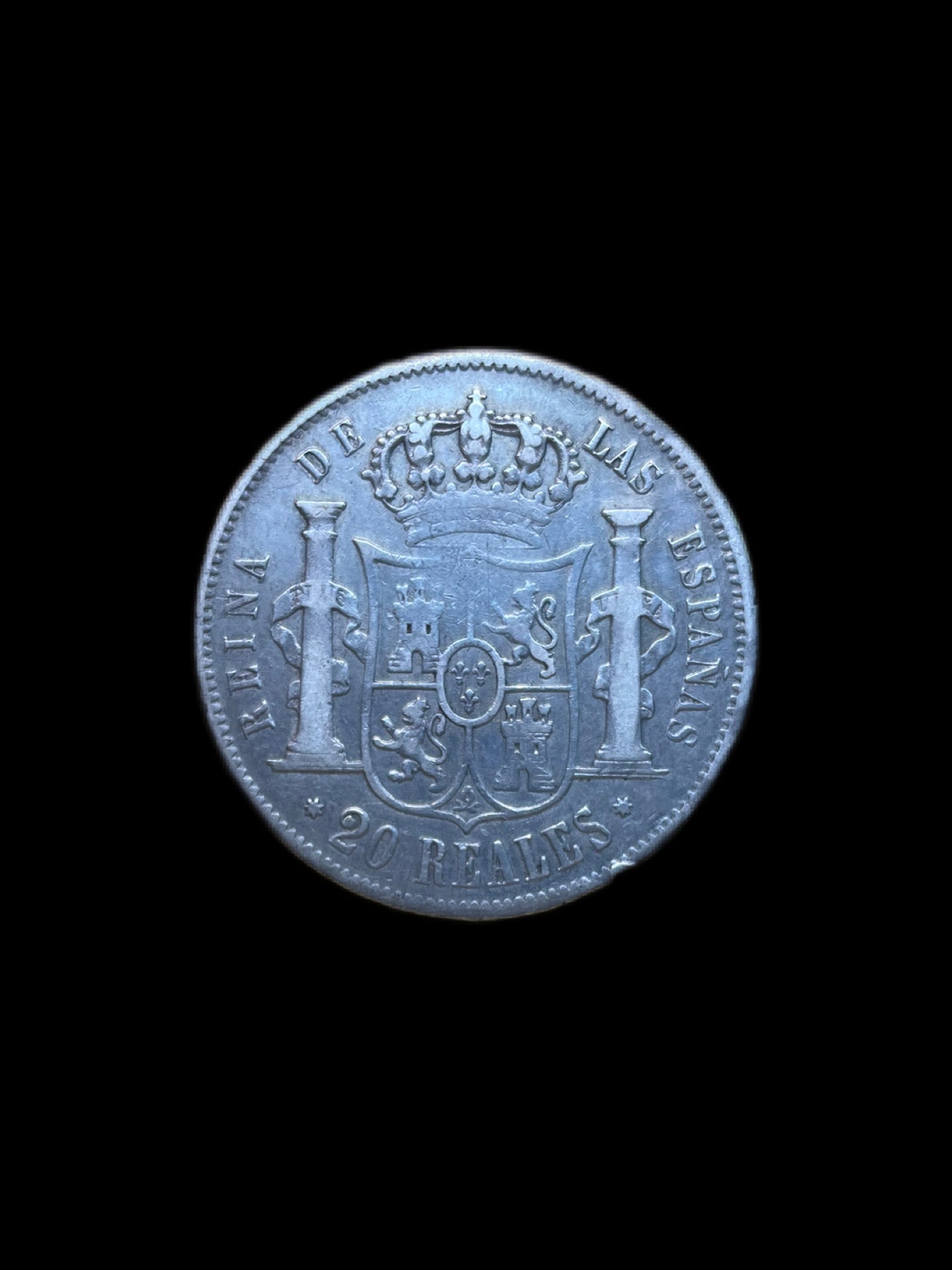 20 Reales Isabel II Sevilla