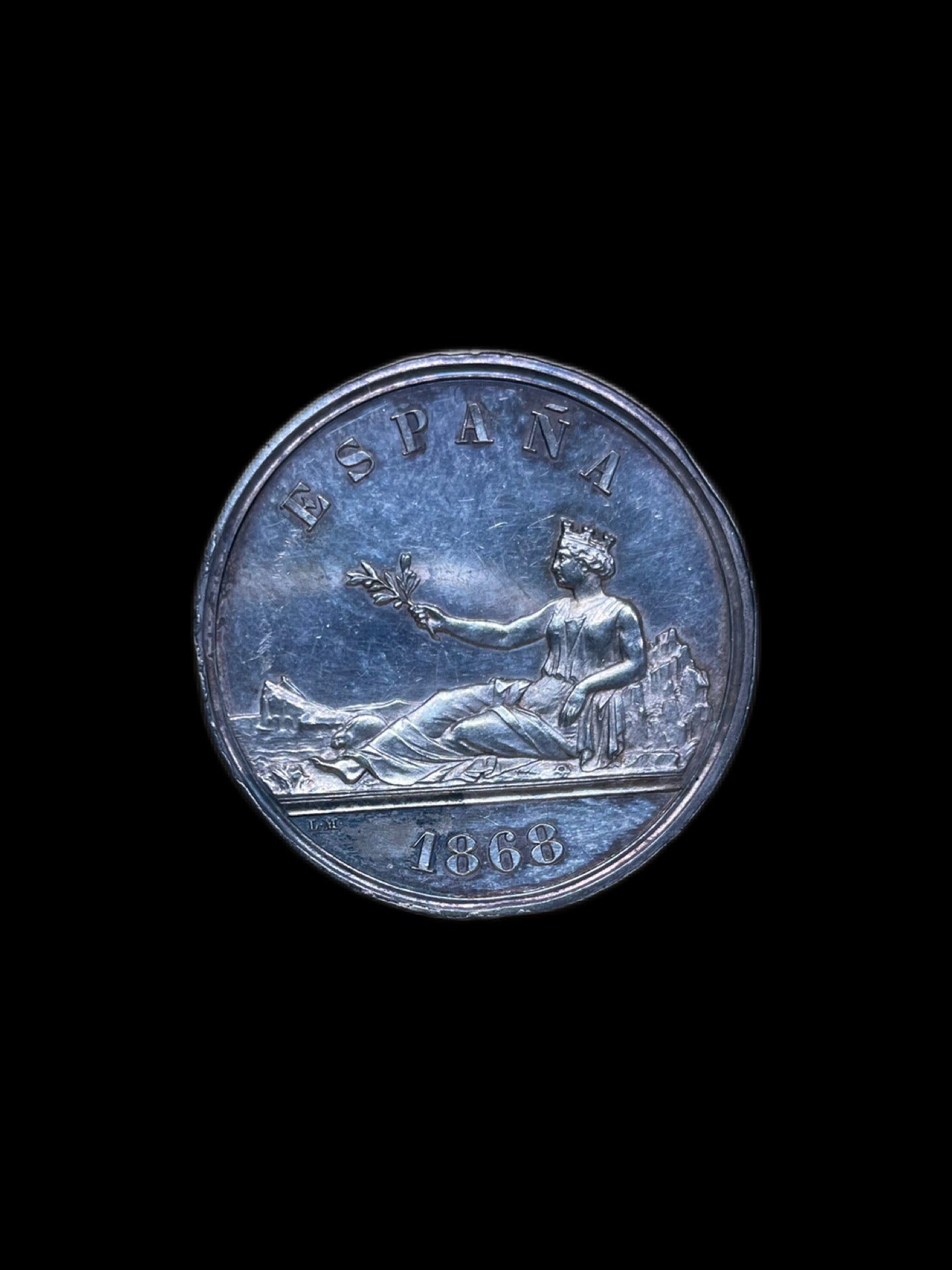 Medalla en plata Gobierno provisional