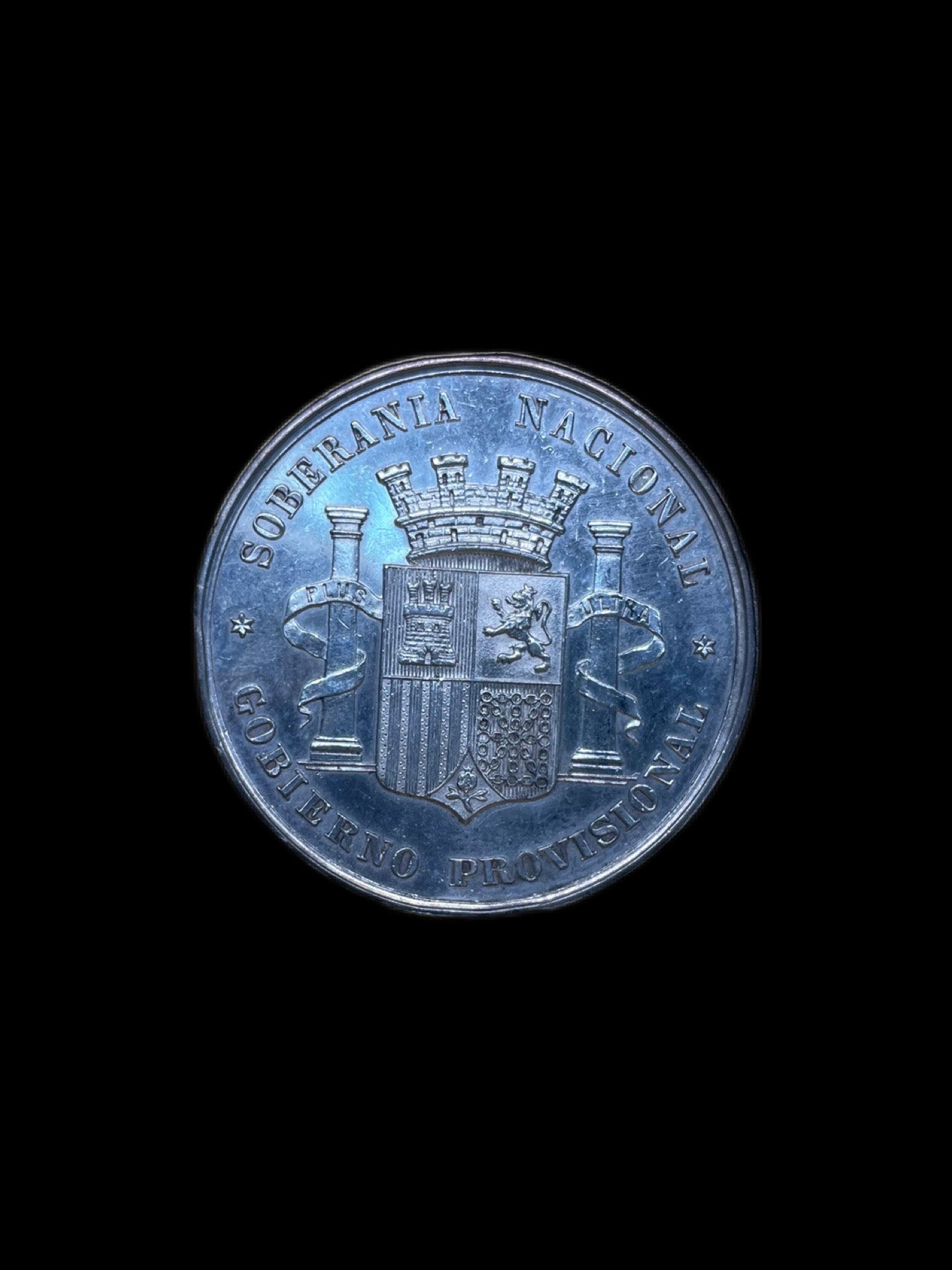 Medalla en plata Gobierno provisional