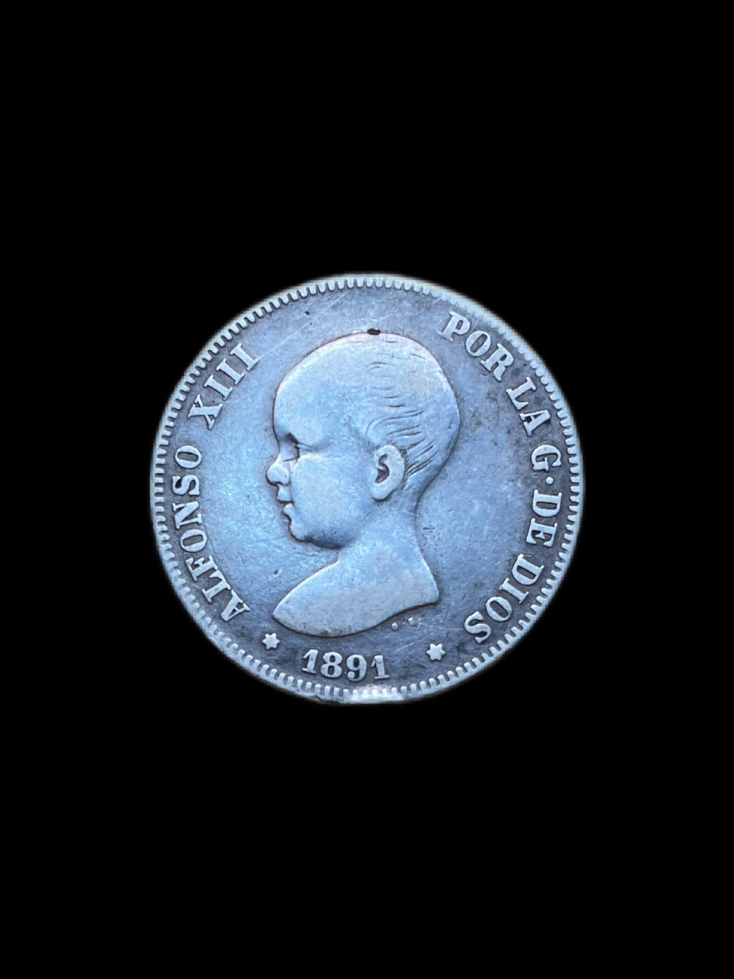 2 Pesetas Alfonso XII 1891