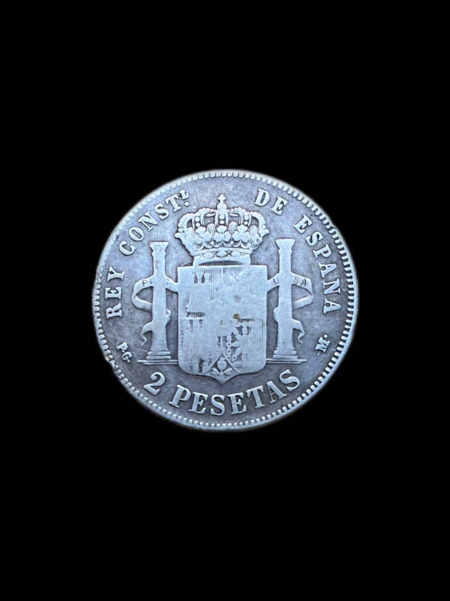 2 Pesetas Alfonso XII 1891