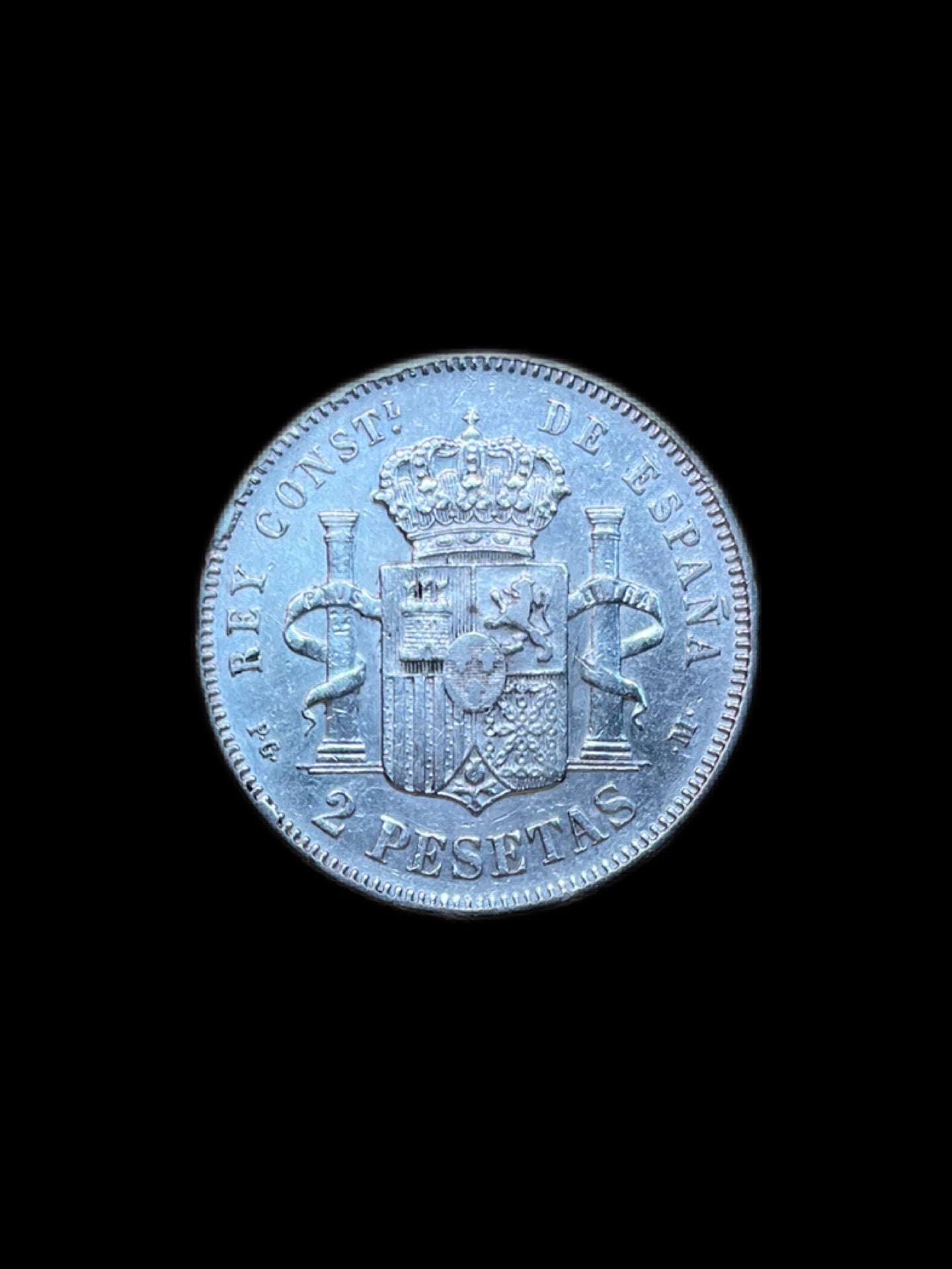 2 Pesetas Alfonso XIII Madrid