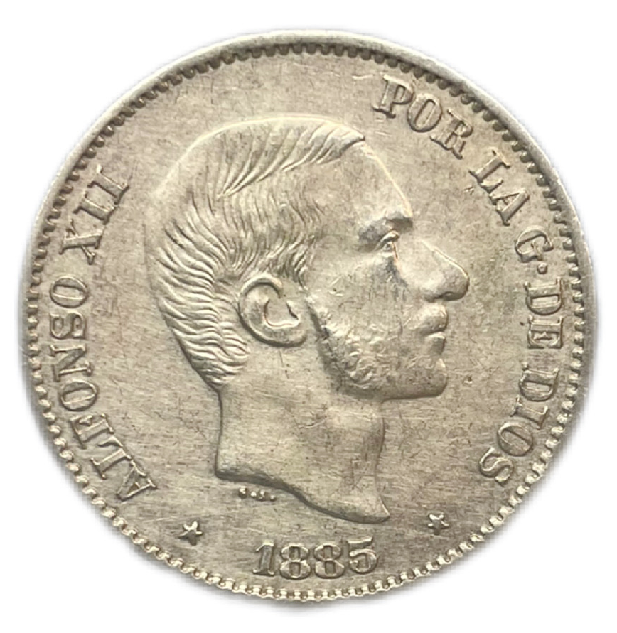 50 Centavos de peso Alfonso XII
