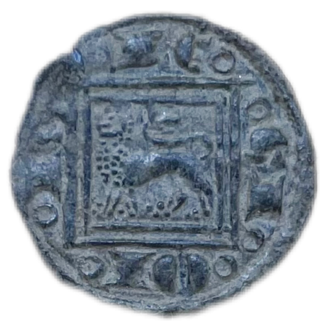 Obolo Alfonso X sin ceca