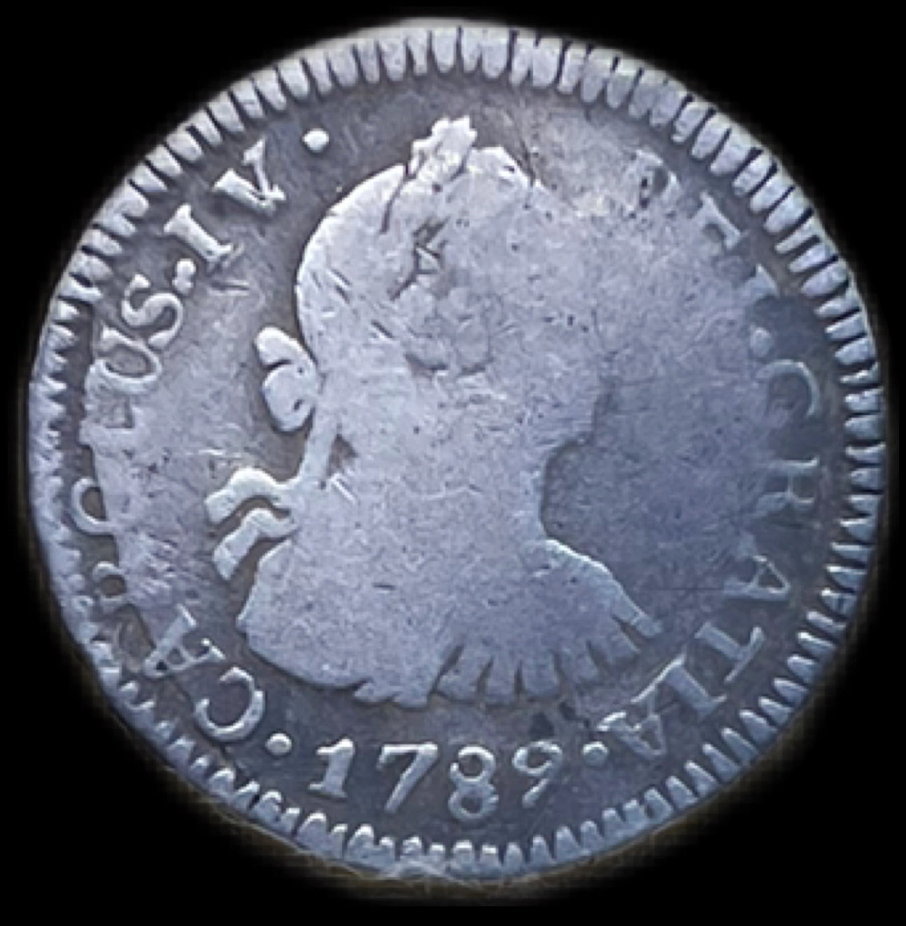 1 Real Carlos IV Nueva Guatemala