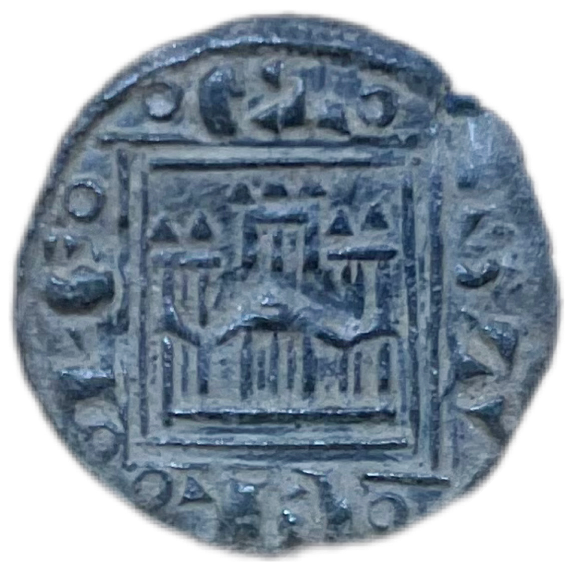 Obolo Alfonso X sin ceca