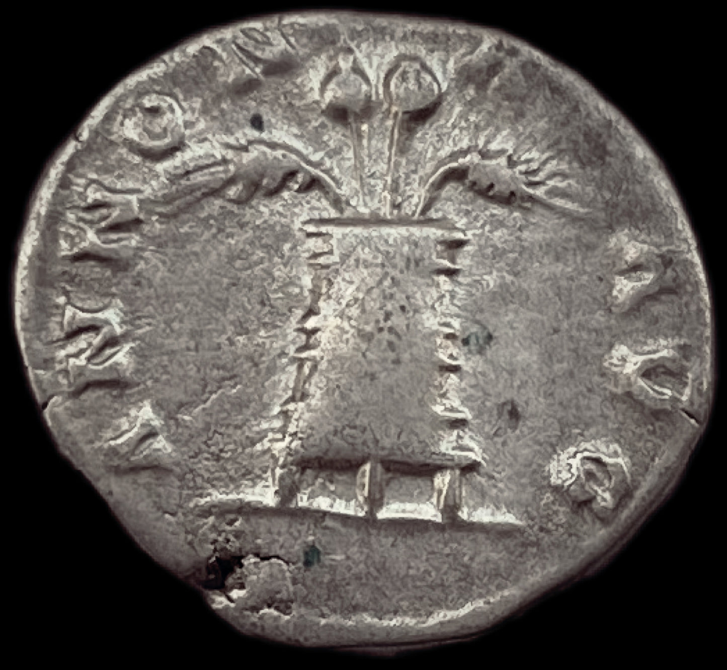 Denario Antonino Pius alto imperio