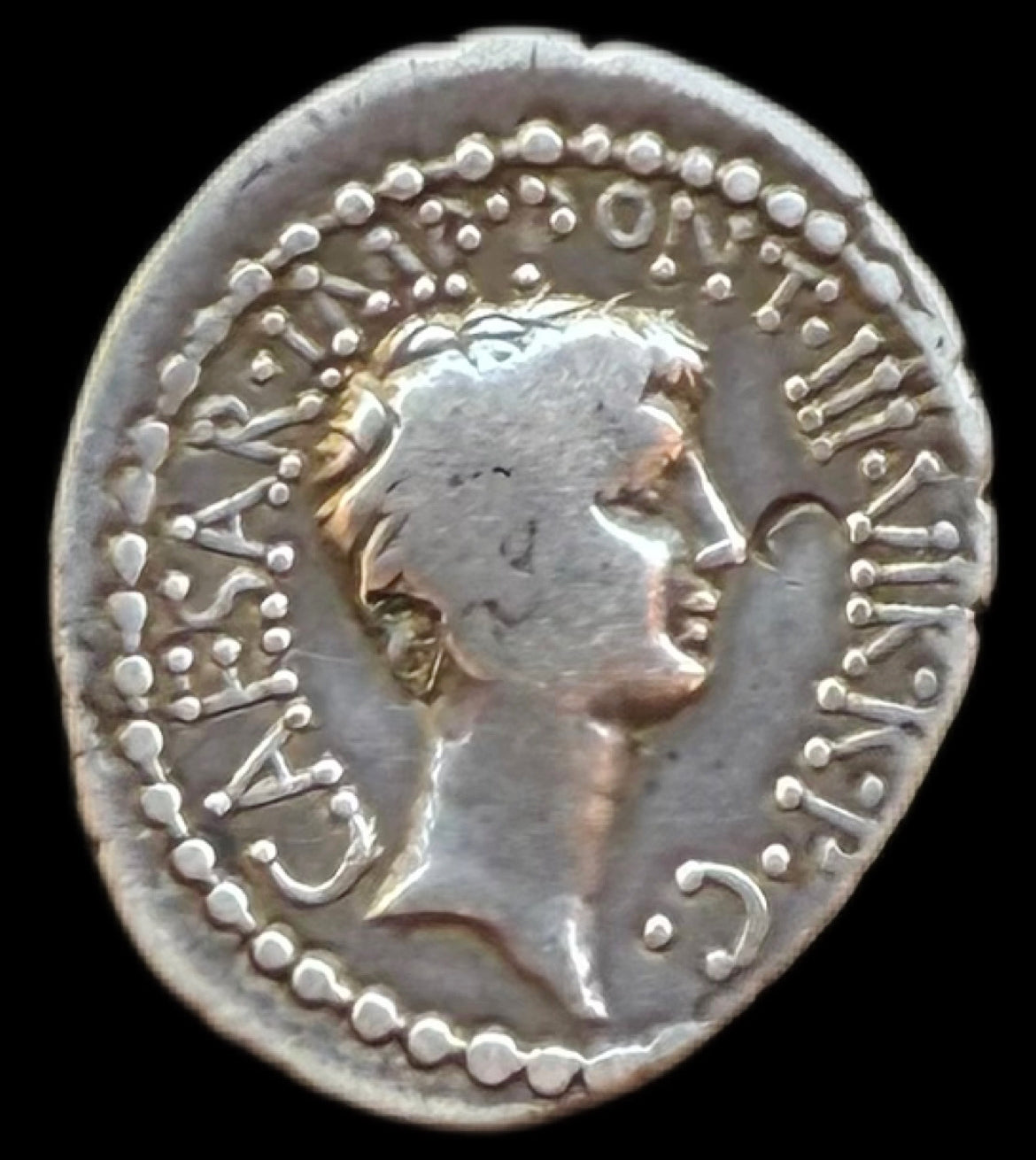 Denario Marco Antonio y Octavio