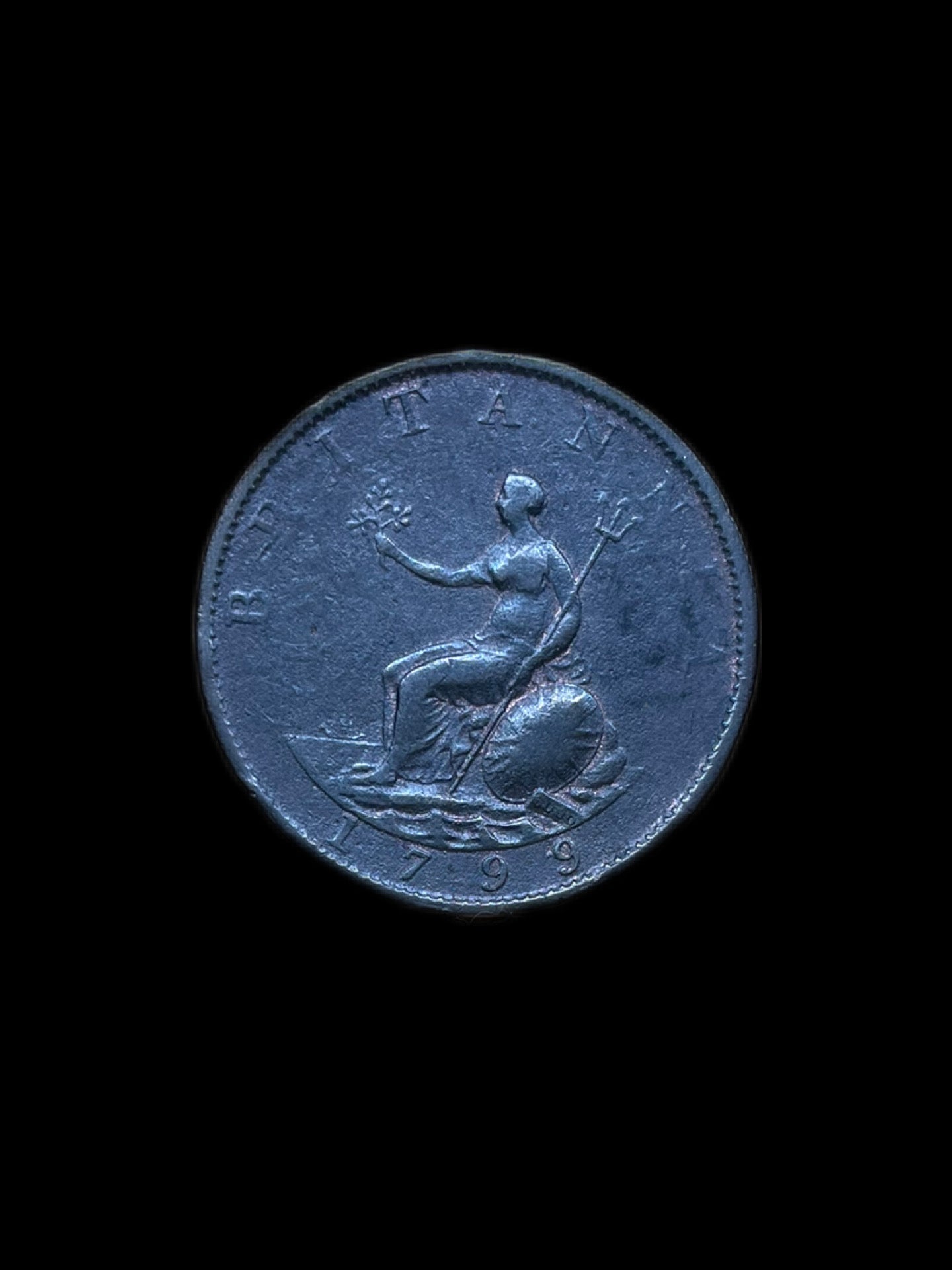 Reino Unido Georgius III 1/2 Peny