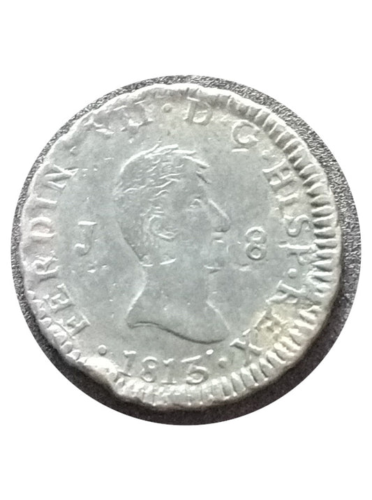 Moneda 8 maravedíes Fernando VII 1813 Ceca Jubia BC
