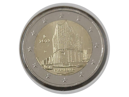 Moneda 2€ Conmemorativa Alemania 2023 "Hamburgo"