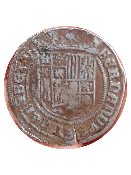 Moneda plata 1 real Reyes Católicos Ceca Segovia MBC