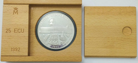 Moneda plata 25 ECU Capital Europea de la Cultura 1992 SC