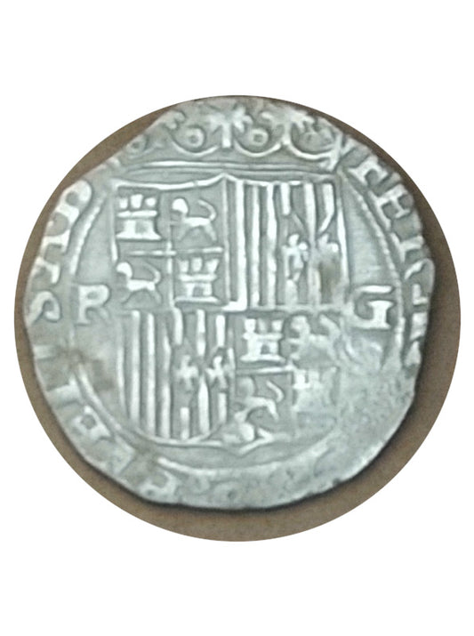 Moneda plata 1 real Reyes Católicos Ceca Granada BC