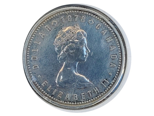 Moneda plata 1 Dólar Elizabeth II 1978 Canadá MBC