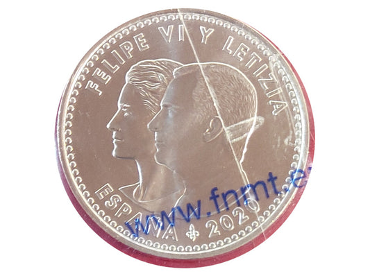 Moneda plata 30€ Felipe VI y Letizia Covid-19 2020 SC