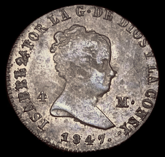 4 Maravedís Isabel II Jubia