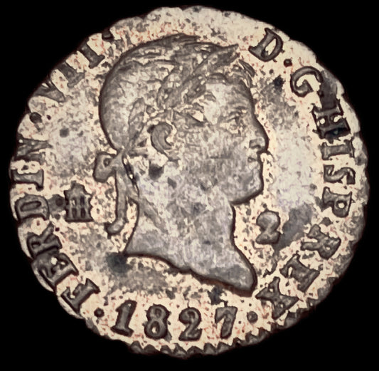 2 Maravedís Fernando VII Segovia