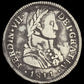 2 Reales Fernando VII Santiago