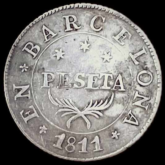 Cataluña Napoleónica 1 Peseta Barcelona