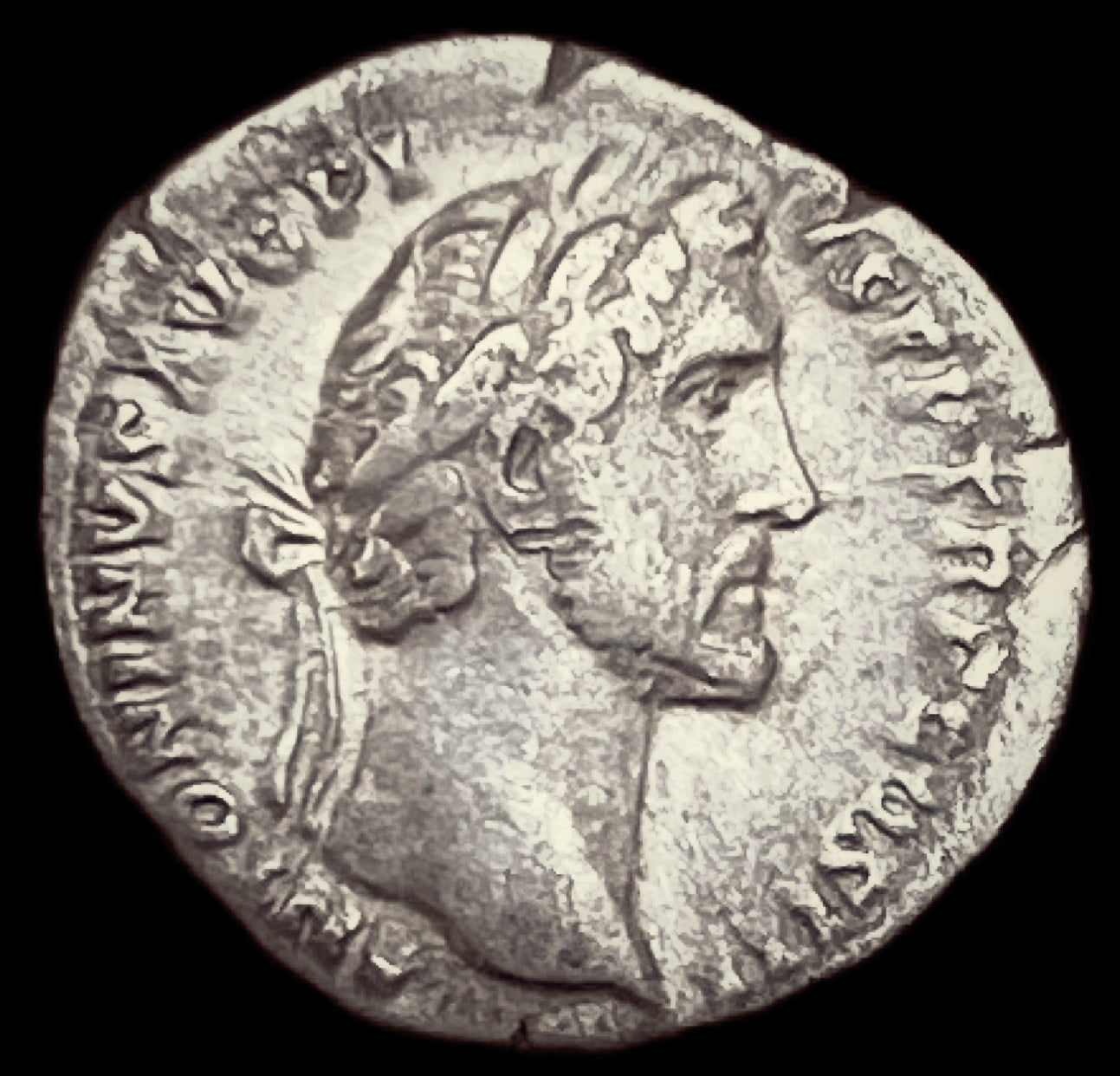 Denario Antonino Pio y Marco Aurelio
