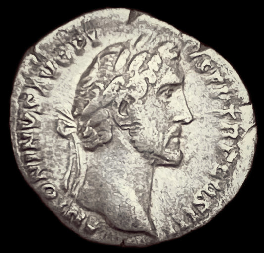 Denario Antonino Pio y Marco Aurelio
