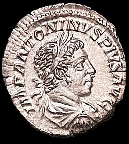 Denario Heliogábalo Roma