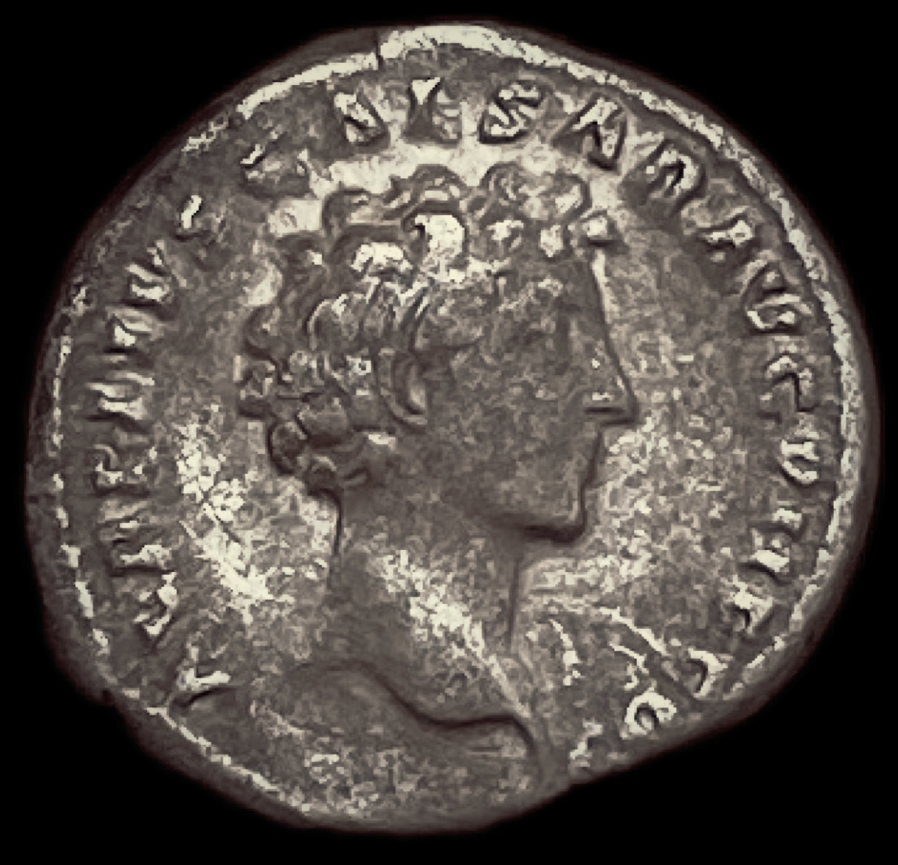 Denario Antonino Pio y Marco Aurelio