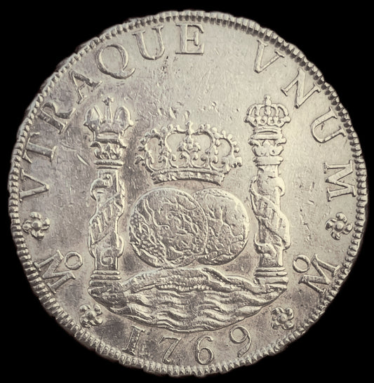 8 Reales Columnarios Carlos III México