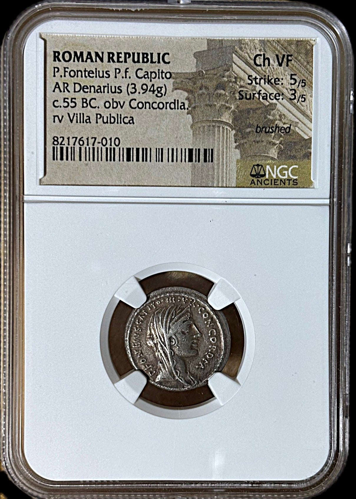 Denario Republicano Gens Fonteio Capito