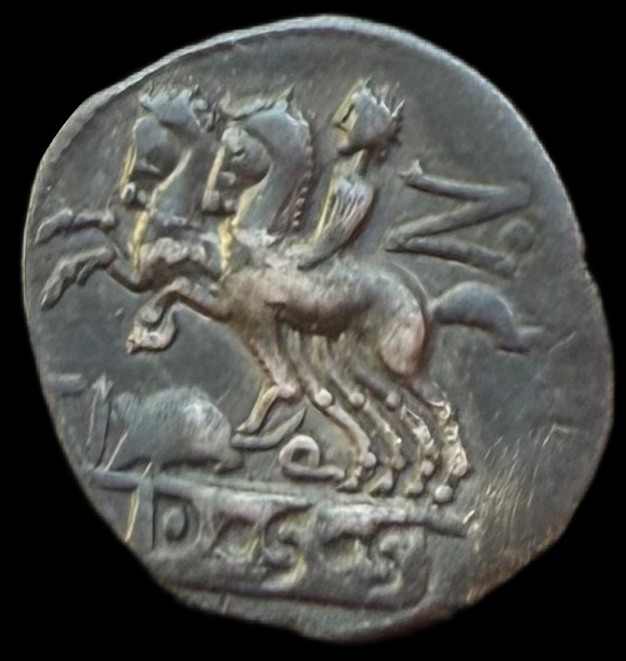 Denario Republicano Tiberio Quincio