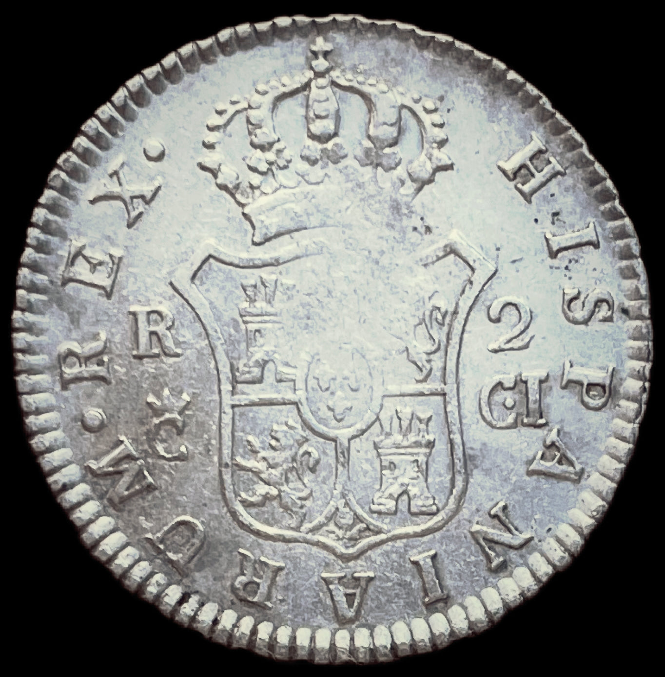 2 Reales Fernando VII Cádiz