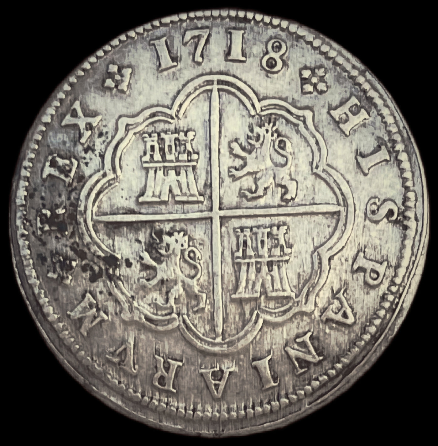 2 Reales Felipe V Segovia