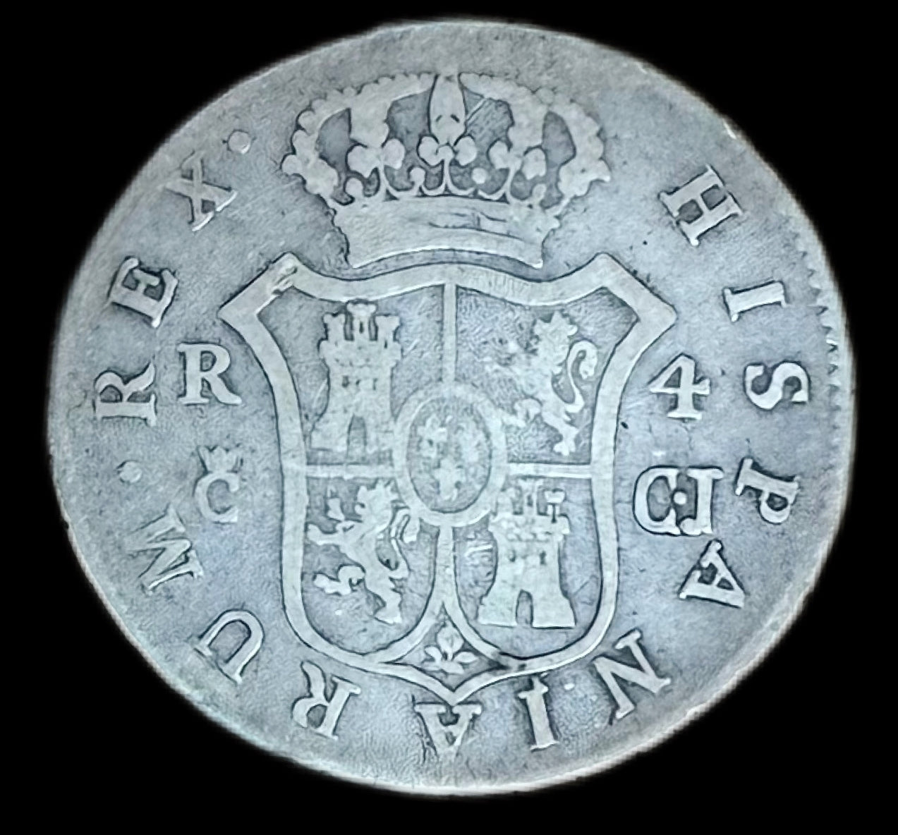 4 Reales Fernando VII Cádiz