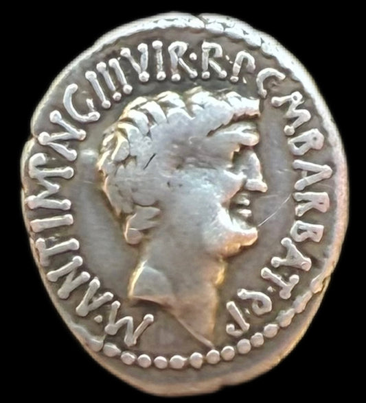 Denario Marco Antonio y Octavio