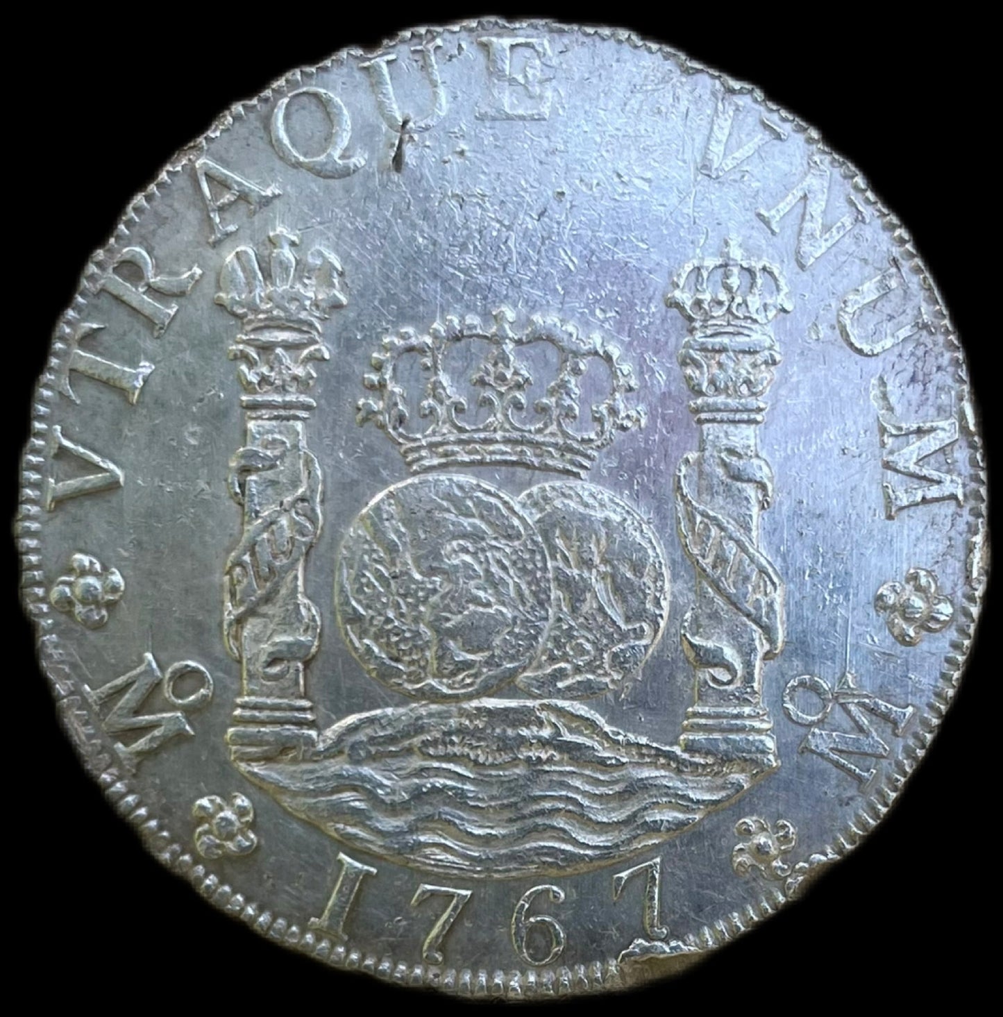 8 Reales Columnarios Carlos III México