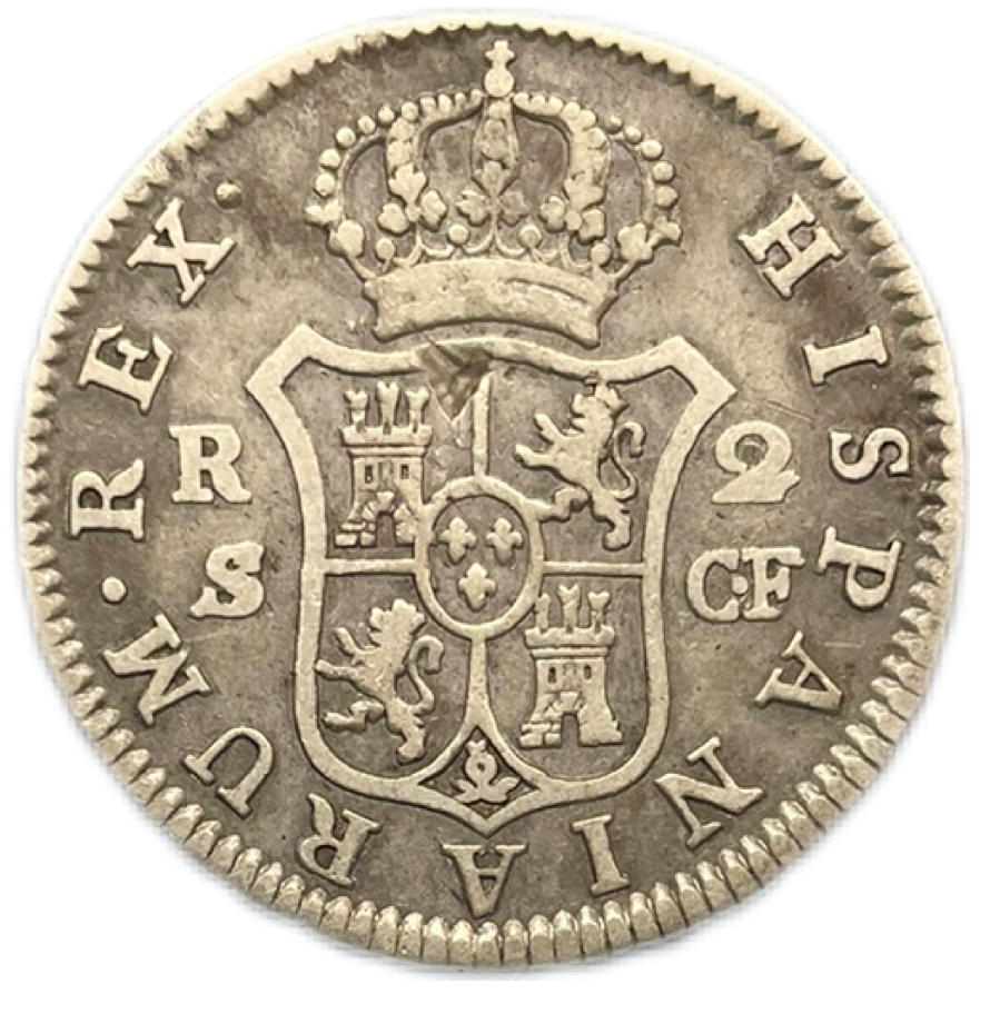 2 Reales Carlos III Sevilla