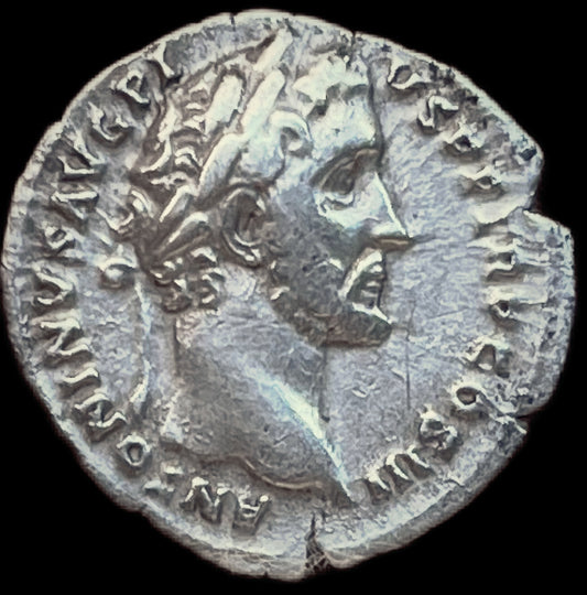 Denario Antonino Pío y Marco Aurelio