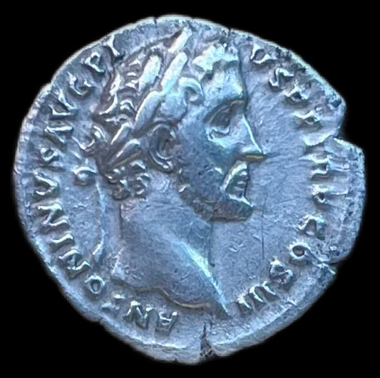 Denario Antonino Pío y Marco Aurelio