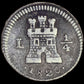 Un cuarto de real Fernando VII Lima